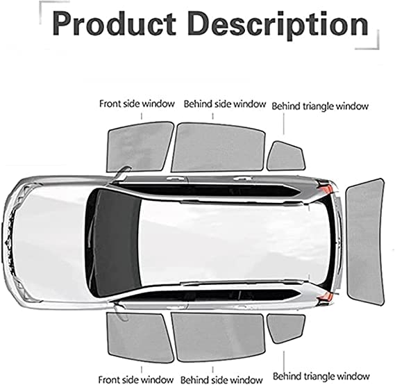 Auto Finestrini Parasole per Nissan PRESAGE, Finestrini Laterali Parabrezza Tendine Visiera, Bloccare Raggi UV Privacy Protezione Tenda, Auto Accessori,2pcs~Front~Doors