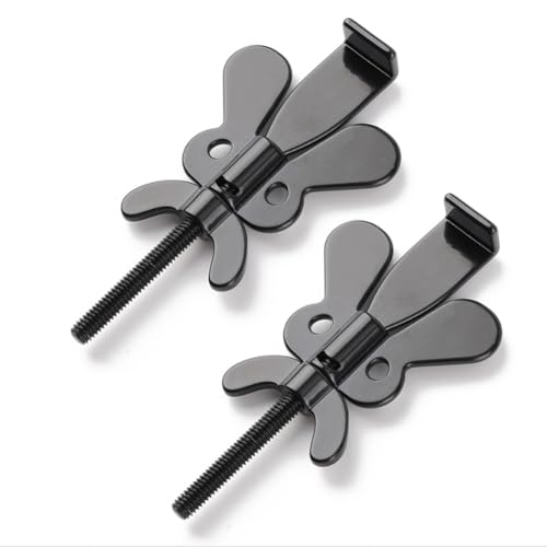 Rfeeuubft Bärbart Dörrlås för Resor, Hotelldörrlås, Hemsäkerhet, Dörrlåssäkerhet, 2-Pack