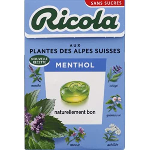 Ricola Ricola Ricola - Caja de 50 g de mentol Stevia sin azúcar
