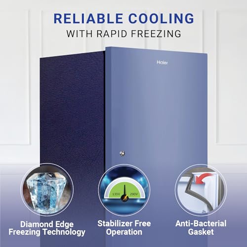 Image of Haier 190L 2-Star Direct Cool Single Door Refrigerator (HED-202RB-P, Radish Blue)