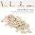 50PCS Domino Tenon, 6 x 40mm Beech Wood Domino Tenon Beechwood Loose Tenons Assorted Domino Beech Tenons Beech Insertion Dowel Block for Crafting Woodworking