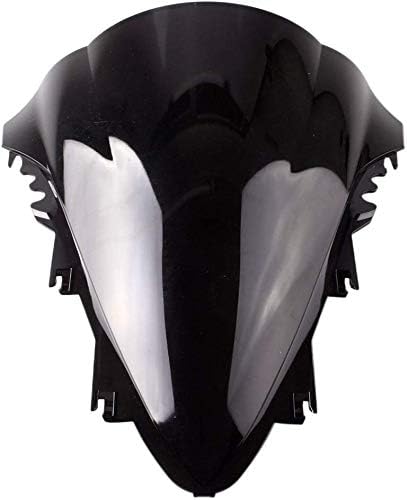 Motorcycle Front Windshield Windscreen Compatible for Yamaha YZF R1 2007 2008 Black