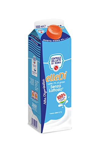 Centrale del Latte di Roma, Latte Pastorizzato, Senza Lattosio, 3% Grassi, 1L