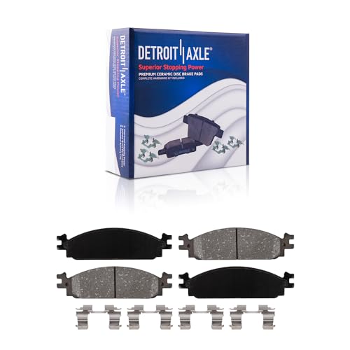 Image of Detroit Axle - Front Brake Pads for 2009-2011 Ford Flex 2010 Ford Taurus
