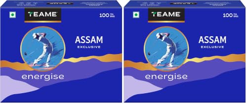 Image of TE-A-ME Exclusive Assam Tea Bags 100 | Black Teabags 100 pcs | Rich Taste of Assam Tea (Pack of 2)