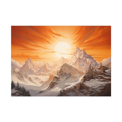 Toile non tissee art de paysage moderne grand format pour sejour