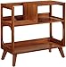 Crosley Furniture Asheville Mid-Century Modern Media Console Record Player Stand, Storage for Vinyl Records, Medium, Walnut