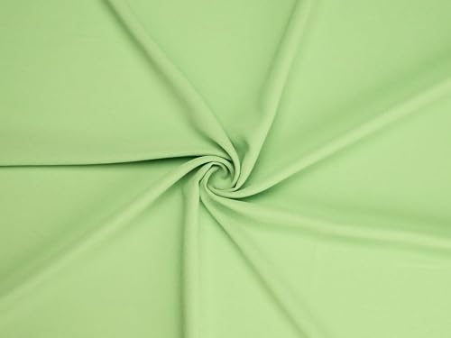 Minerva Grass Green Deadstock Polyester Crepe Fabric for Dressmaking - 112cm Wide - per metre
