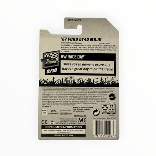 Hot Wheels Ford GT40 Mk.IV rojo 1:64 miniatura 2