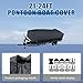 Silscvtt 21-24Ft Heavy Duty Trailerable Pontoon Boat Cover Replacement for Pontoon Boat Deck Boat Runabout Gray