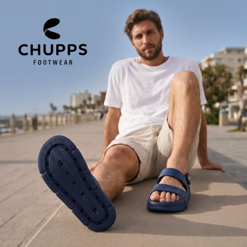 CHUPPS Men's Chunky Sandals Blue - Image 4
