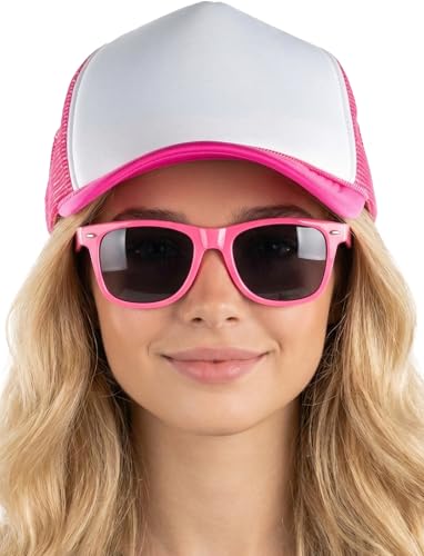 Image of Funky Junque Blank Mesh Foam Lightweight Snapback Trucker Hat | Lightweight Foam Trucker Hat with Breathable Mesh Back, Golf Beach and Street Style, Trendy Trucker Hats for Men