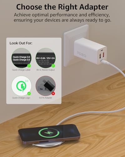 Image of TOZO W1 Max 15W Fast Wireless Charging, Anti-Slip, Sleep-Friendly