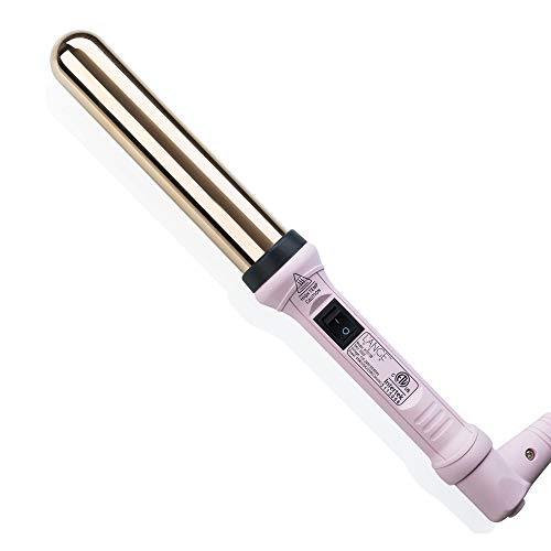 L'ANGE HAIR Ondulé Titanium Curling Wand | Professional Hot Tools Curling Iron 1.25 Inch | Salon Hair Styling Wands for Beach Waves | Best Hair Curler Wand for Frizz-Free, Lasting Curls | Blush