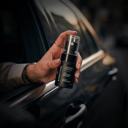 Image of Bombay Musk Tobacco Vanilla Luxury Car Perfume | Long Lasting Car Fragrance & Car Freshener | Alcohol Free & Plant Based | 60+ Days | 200+ Sprays | Perfume for Car