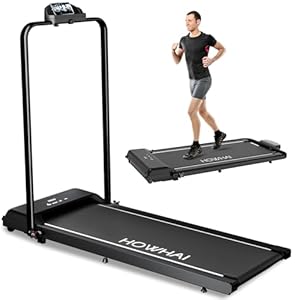 Walking Pad Treadmill, Walking Pad with Handle Bar, Foldable Treadmill, Under Desk Treadmill, 6.2 MPH Running Pad with Remote Control and LED Display, Treadmills for Home Office Use