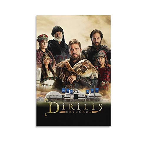 CHE Oil Frame Portrait 2-3 Resurrection Ertugrul Season 1 Movie Poster Painting Unframe-style1 20Ã—30inch(50Ã—75cm)