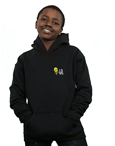 Absolute Cult Star Wars Boys Resistance Droids Chest Print Hoodie Black 9-11 Years