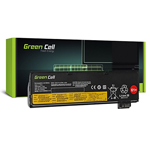 Green Cell Extended Serie 01AV424 Laptop Akku für Lenovo ThinkPad T470 T570 A475 P51S T25 (6 Zellen 4400mAh 10.8V Schwarz)