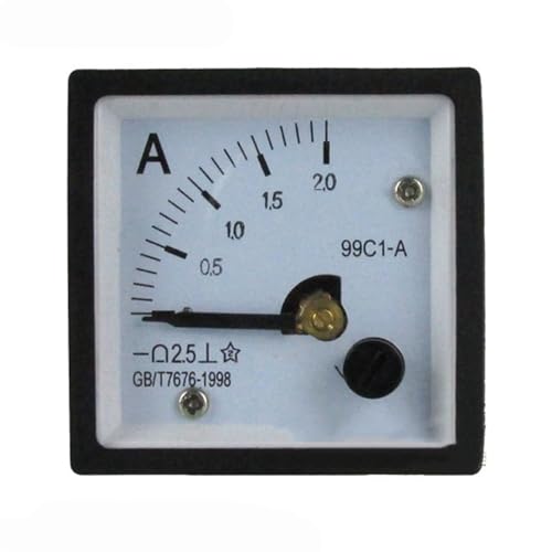 Ampèremètre analogique 20A compteur courant aiguille 99C1 48x48mm
