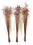3 ramas secas indias onduladas hierba oro rosa gafas 75 cm de alto