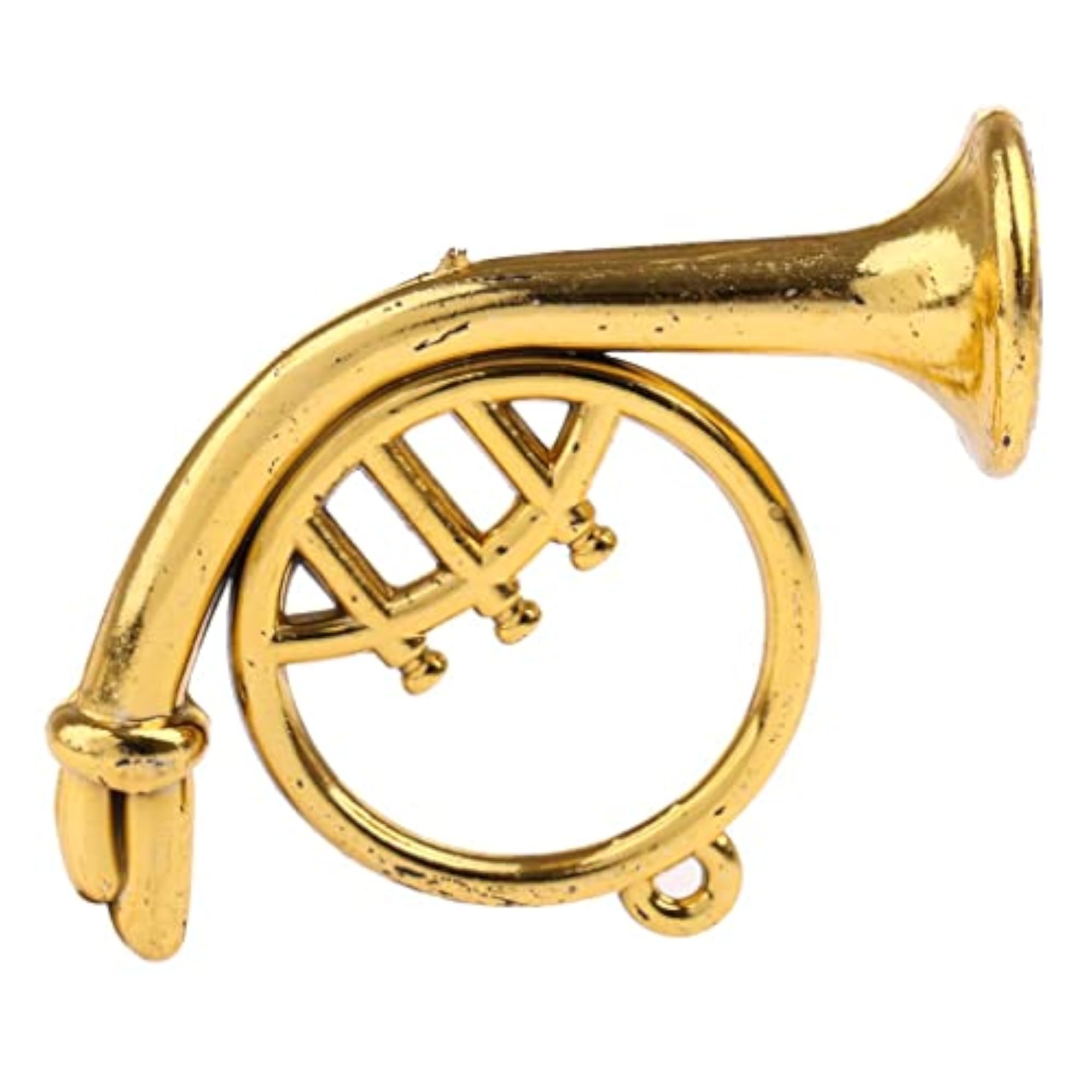 Dollhouse Miniature Musical Instrument Plastic Bend Brass Model