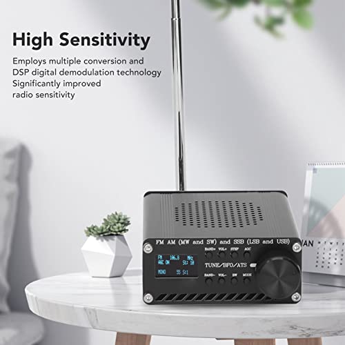 Receptor de radio portátil de banda completa con aluminio robusto miniatura 2