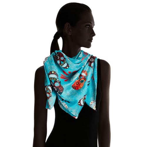 Sugar Skull Day of the Dead Oversize Oblong Scarf3
