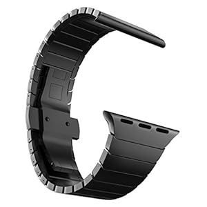 MaKTech Roestvrijstalen Metalen Schakelarmband Compatibel met Apple Watch Series 8/7/6/SE/Ultra/2022 (45mm/44mm/49mm…