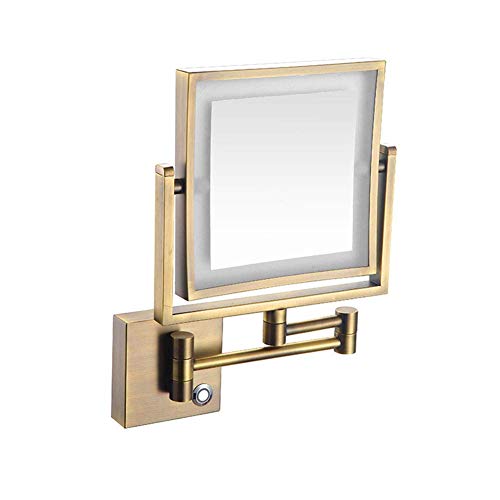 Miroir de maquillage pivotant pour corriger les détails du visage