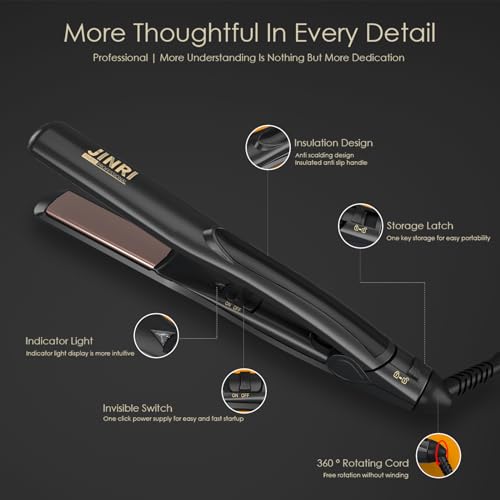 Plancha de Pelo JINRI Titanium Plate Mini Dual Voltaje miniatura 2