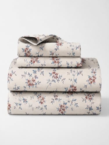 Image of RRC Floral Printed Bedsheet for Double Bed with Pillow Cover, 90 x 100 Inches Double Bed Sheet, Elegant Bedroom Bedding, Comfortable Home Bedsheet, Pillow Cover Size 17 x 27 Inches