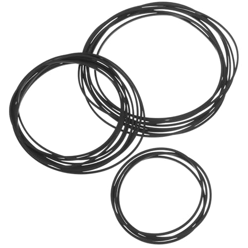 Amosfun 20 Correas de Casete de Caucho Cuadradas de 1 Mm, 90 135 Mm, para Grabadoras, Reproductores de DVD y Casetes, Kit de Repuesto Flexible y Resistente para Reparación y Mantenimiento