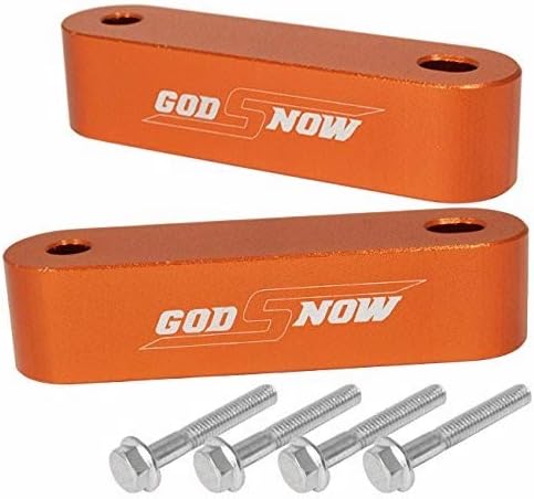 AJP Distributors Universal Anodized Billet Aluminum 22MM Godsnow Hood Risers Raise Kit Upgrade Replacement Hood