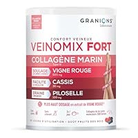 GRANIONS VEINOMIX FORT – 200 g Pulver zum Verdünnen gegen Wasseransammlung und schwere Beine – rote Rebe Zirkulation – Durchblutung Beine – Wasserretention – rote Rebe | 200 g