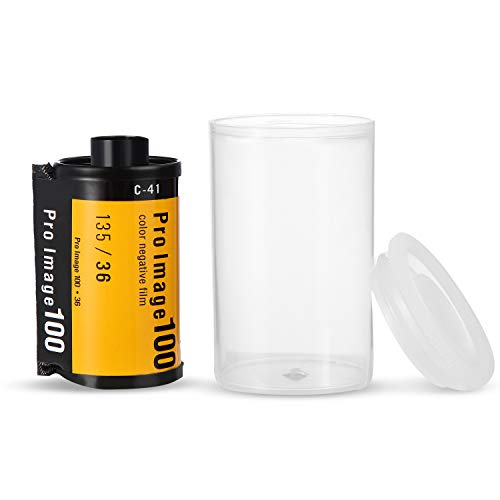 Image of JOVITEC 30 Pieces Plastic Film Canister Holder, 35 mm Empty Camera Reel Containers, Storage Containers Case with Lids for Storing Small Accessories, Film, Keys, Coins, Art Beads(Transparent)