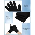 Cooraby 12 Pairs Winter Magic Gloves Stretchy Warm Knit Gloves with Mesh Storage Bag for Men or Women - Image 2
