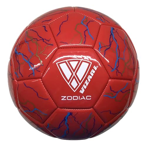 Vizari Zodiac Soccer Ball for Youth, Adults, Boys, Girls, Kids | Size 3,4,5 | Durable & Waterproof Synthetic Leather Soccer Ball (Bundle of 1, 6, & 12)