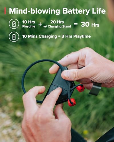 Image of SUUNTO WING - Open ear, bone conduction headphones. Made for sports, waterproof, safety lights, bluetooth