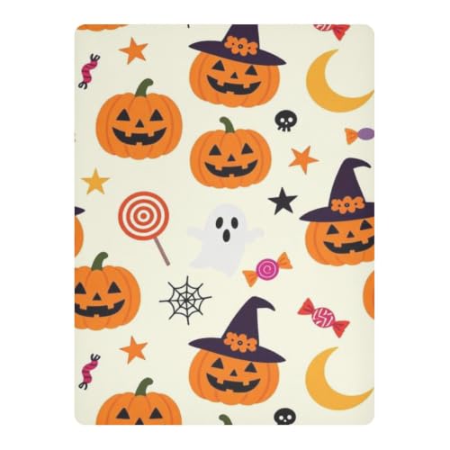 Draps de lit imperméables Halloween orange lit enfant sain - 3