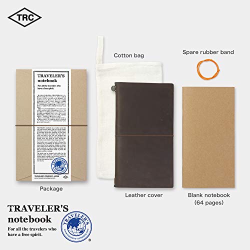 Image of Traveler's Notebook, Regular Size, Brown 13715006
