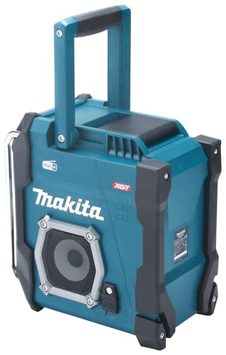 Makita MR003GZ Akku-Baustellenradio Auxiliary Schwarz, Türkis
