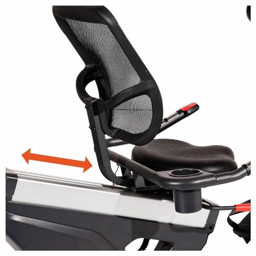 Image of WELCARE R11 COMMERCIAL RECUMBENT BIKE WITH ADJUSTABLE SEAT, 20 LEVELS MAGNETIC RESISTANCE, PULSE MONITOR AND TRANSPORT WHEELS
