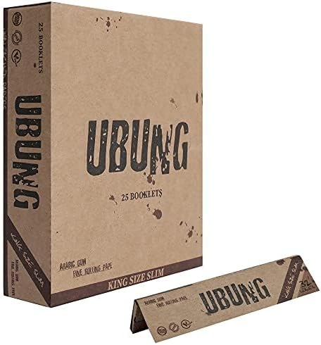 UBUNG King Size Rolling Papers, A total of 800 sheets of paper, 25 Booklets with 32 Papers per Booklet, 108 mm * 44 mm, Suitable for most Rolling Machine