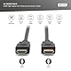 DIGITUS HDMI-Kabel - HDMI 2.0 - 1m - UHD 4k 60Hz - vergoldete Kontakte - kompatibel mit TV, Beamer, Monitor - Schwarz