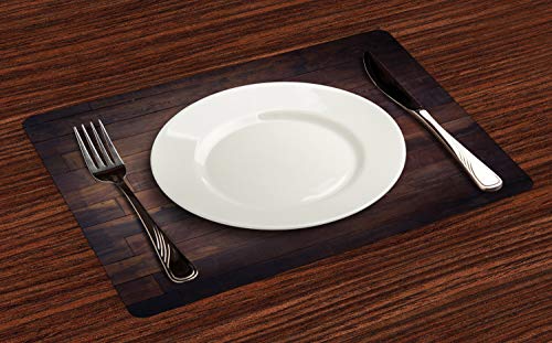 ABAKUHAUS Cioccolato Tovaglietta Americana Set di