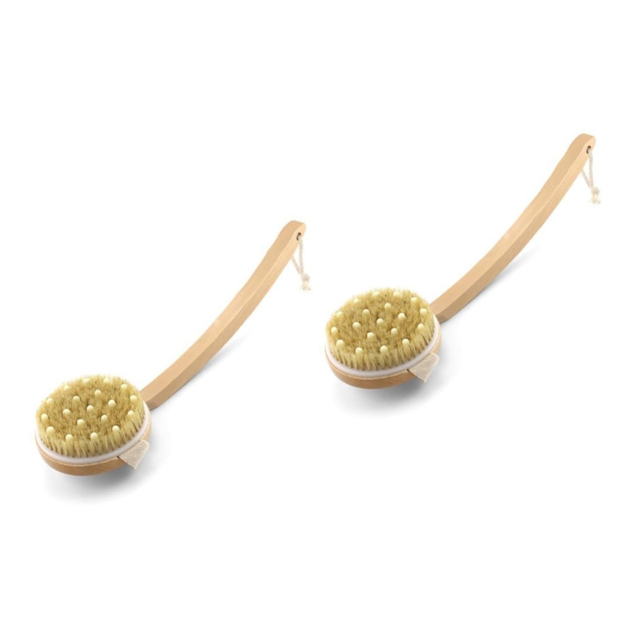 Angoily 2 Piezas Cepillar Cepillo De Masaje Corporal Cepillo Exfoliante Cepillo De Ducha Cepillo De Baño De Cerdas Suaves De Madera
