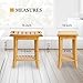 Unibambou Bamboo Shower Bench Inside Shower Stool with Storage Shelf, Spa Bath Chair for Bathroom, Seat or Organizer for Living Room, Bedroom and Garden - Great for All Ages Elderly (Small, Natural)