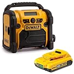Dewalt DCR020 240v XR Compact DAB Digital Jobsite Radio -10.8v 14.4v 18v Battery