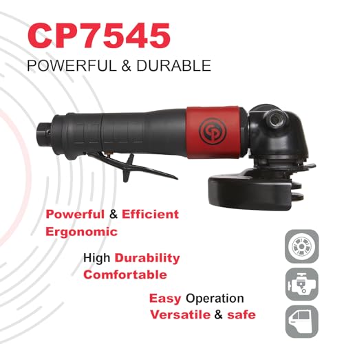 Chicago Pneumatic 7545B Cp7545-B - Air Grinder Tool, Welder, Woodworking, Automotive Car Detailing, Stainless Steel Polisher, Heavy Duty, Right Angle Grinder thumb #2